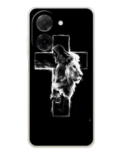 Чохол для Xiaomi Poco C71 з картинкою «Сяючий хрест Jesus»