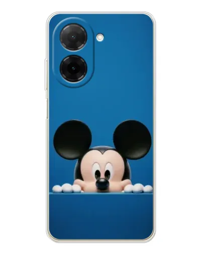 Чехол для Xiaomi Poco C71 с картинкой «Микки выглядывает»