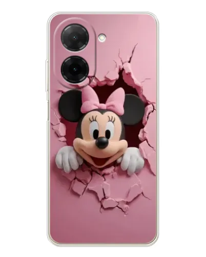 Чехол для Xiaomi Poco C71 с картинкой «Минни сквозь стену»