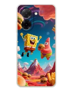 Чехол для Xiaomi Poco C71 с картинкой «Космический фастфуд» Чехол для Xiaomi Poco C71 с картинкой «Космический фастфуд»