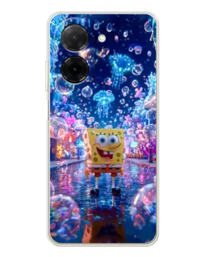 Чехол для Xiaomi Poco C71 с картинкой «Неоновый океан»
