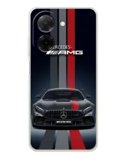 Чехол для Xiaomi Poco C71 с картинкой «Mercedes — белый карбон» Чехол для Xiaomi Poco C71 с картинкой «Mercedes — белый карбон»