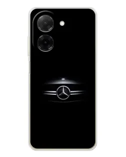 Чехол для Xiaomi Poco C71 с картинкой «Mercedes — абстрактные линии»