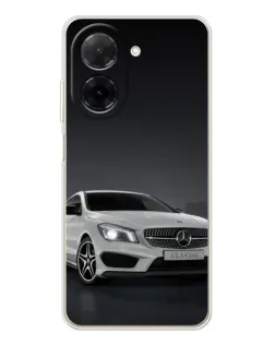 Чехол для Xiaomi Poco C71 с картинкой «Mercedes AMG GT Silver»