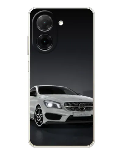 Чехол для Xiaomi Poco C71 с картинкой «Mercedes AMG GT Silver»