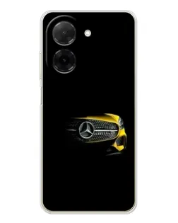 Чехол для Xiaomi Poco C71 с картинкой «Mercedes — ретро стиль»