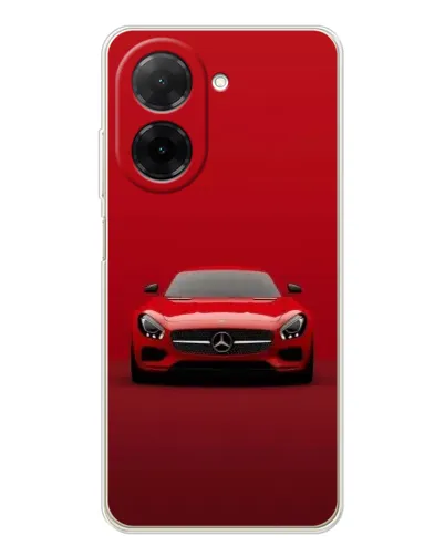 Чехол для Xiaomi Poco C71 с картинкой «Красный Mercedes AMG»