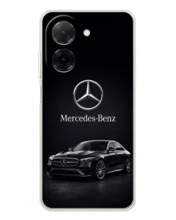Чехол для Xiaomi Poco C71 с картинкой «Mercedes — решетка радиатора»