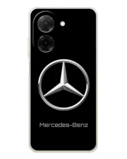 Чехол для Xiaomi Poco C71 с картинкой «Mercedes Silver Logo»