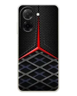 Чехол для Xiaomi Poco C71 с картинкой «Mercedes Carbon Grid»