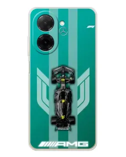 Чехол для Xiaomi Poco C71 с картинкой «Mercedes AMG Petronas»