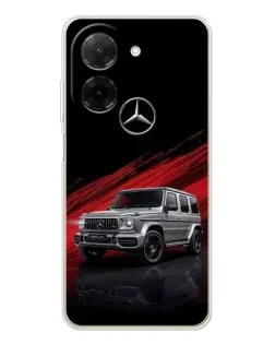 Чехол для Xiaomi Poco C71 с картинкой «Mercedes G-Class красный»