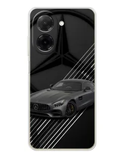 Чехол для Xiaomi Poco C71 с картинкой «Mercedes AMG — графика»
