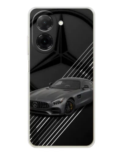 Чехол для Xiaomi Poco C71 с картинкой «Mercedes AMG — графика»