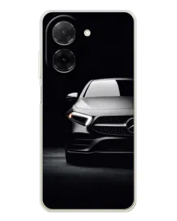 Чехол для Xiaomi Poco C71 с картинкой «Свет фар Mercedes»
