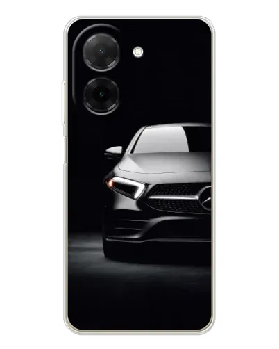 Чехол для Xiaomi Poco C71 с картинкой «Свет фар Mercedes»