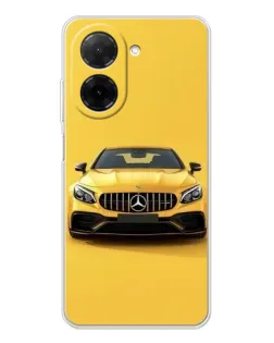 Чехол для Xiaomi Poco C71 с картинкой «Желтый Mercedes GT»