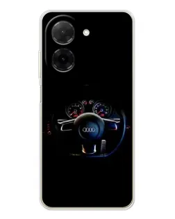 Чехол для Xiaomi Poco C71 с картинкой «Салон Audi — руль» Чехол для Xiaomi Poco C71 с картинкой «Салон Audi — руль»