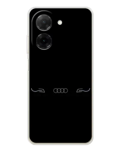 Чехол для Xiaomi Poco C71 с картинкой «Audi — световой подпись»