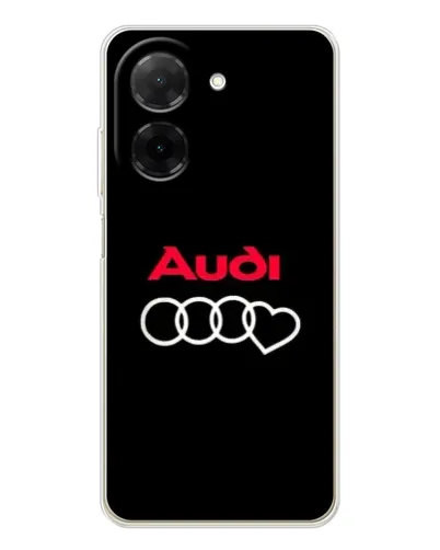 Чехол для Xiaomi Poco C71 с картинкой «Логотип Audi Heart»