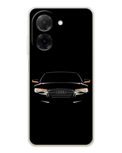 Чехол для Xiaomi Poco C71 с картинкой «Audi — ночной контур»