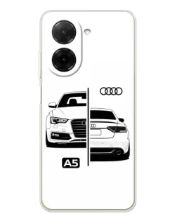 Чехол для Xiaomi Poco C71 с картинкой «Audi — контрастный дизайн»