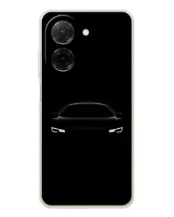 Чехол для Xiaomi Poco C71 с картинкой «Взгляд Audi в темноте»