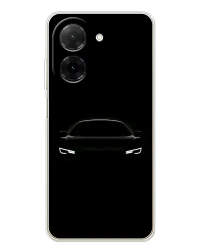 Чехол для Xiaomi Poco C71 с картинкой «Взгляд Audi в темноте»