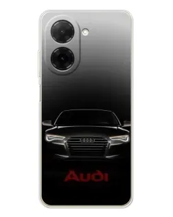 Чехол для Xiaomi Poco C71 с картинкой «Audi — градиентный контур»
