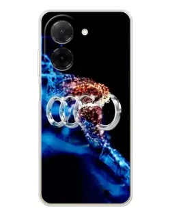Чехол для Xiaomi Poco C71 с картинкой «Энергия лого Audi»