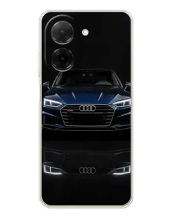 Чехол для Xiaomi Poco C71 с картинкой «Audi — ночное отражение»