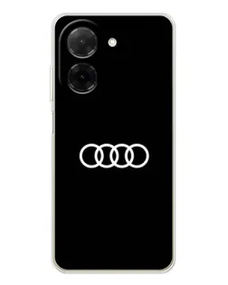 Чехол для Xiaomi Poco C71 с картинкой «Audi White Logo»