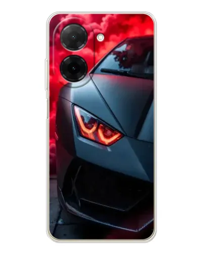 Чехол для Xiaomi Poco C71 с картинкой «Lamborghini красное сияние» Чехол для Xiaomi Poco C71 с картинкой «Lamborghini красное сияние»