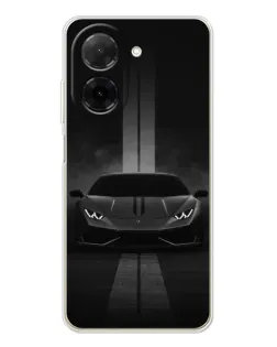 Чехол для Xiaomi Poco C71 с картинкой «Lamborghini симметрия дорог»