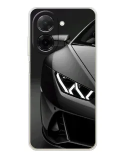 Чехол для Xiaomi Poco C71 с картинкой «Lamborghini фары детализация»
