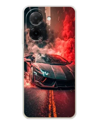 Чехол для Xiaomi Poco C71 с картинкой «Lamborghini красный дым» Чехол для Xiaomi Poco C71 с картинкой «Lamborghini красный дым»