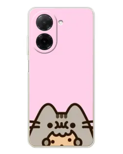 Чехол для Xiaomi Poco C71 с картинкой «Pusheen и печенье» Чехол для Xiaomi Poco C71 с картинкой «Pusheen и печенье»