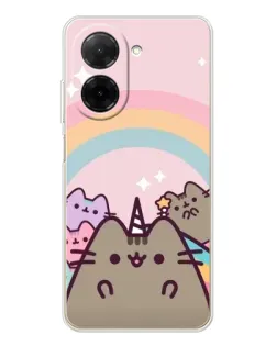 Чехол для Xiaomi Poco C71 с картинкой «Единорог Pusheen»
