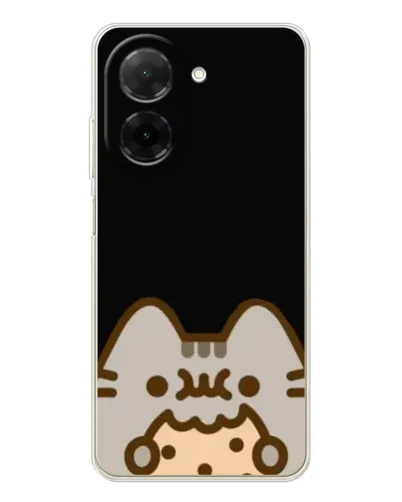 Чехол для Xiaomi Poco C71 с картинкой «Пушин на черном» Чехол для Xiaomi Poco C71 с картинкой «Пушин на черном»