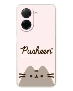 Чехол для Xiaomi Poco C71 с картинкой «Pusheen логотип»