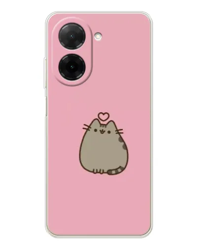 Чехол для Xiaomi Poco C71 с картинкой «Pusheen сердце» Чехол для Xiaomi Poco C71 с картинкой «Pusheen сердце»