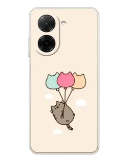 Чехол для Xiaomi Poco C71 с картинкой «Пушин на шариках»