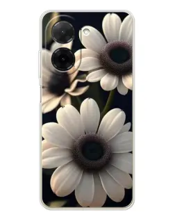 Чехол для Xiaomi Poco C71 с картинкой «Белые маргаритки макро»