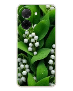 Чехол для Xiaomi Poco C71 с картинкой «Ландыши в зелени»