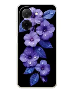 Чехол для Xiaomi Poco C71 с картинкой «Фиолетовые цветы с росою» Чехол для Xiaomi Poco C71 с картинкой «Фиолетовые цветы с росою»