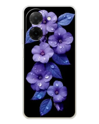 Чехол для Xiaomi Poco C71 с картинкой «Фиолетовые цветы с росою» Чехол для Xiaomi Poco C71 с картинкой «Фиолетовые цветы с росою»