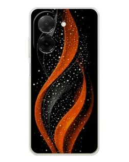 Чехол для Xiaomi Poco C71 с картинкой «Огненная звездная волна»