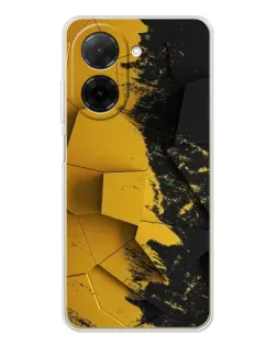 Чехол для Xiaomi Poco C71 с картинкой «Золотые осколки геометрии»