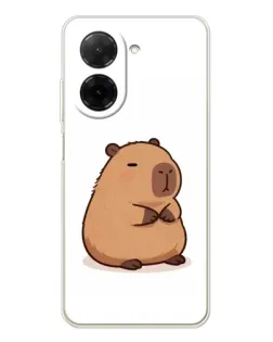 Чехол для Xiaomi Poco C71 с картинкой «Толстенькая капибара»