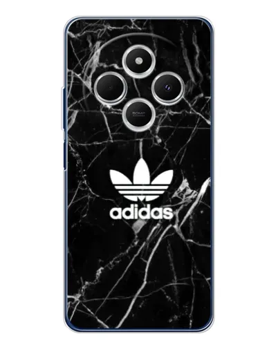 Чехол для Xiaomi Poco C75 с картинкой «Белый мрамор Adidas»